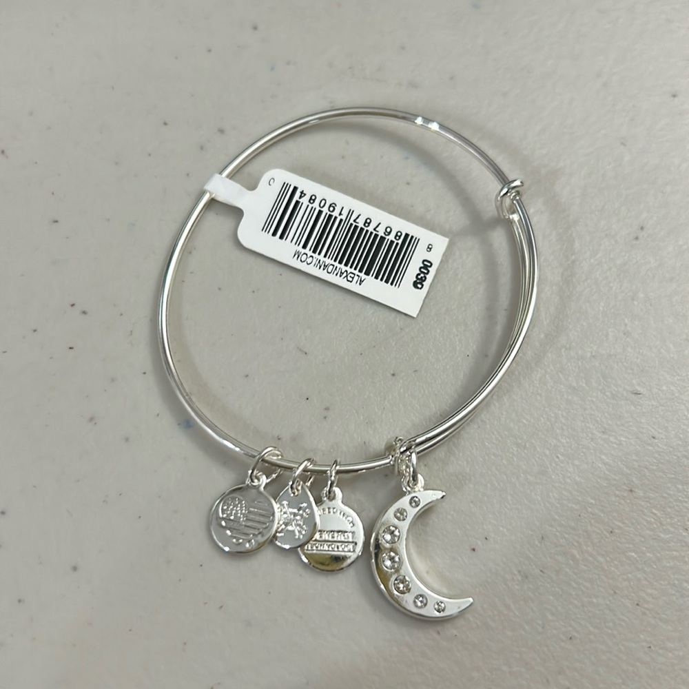 Final sale- Alex& Ani bracelet with a moon moon